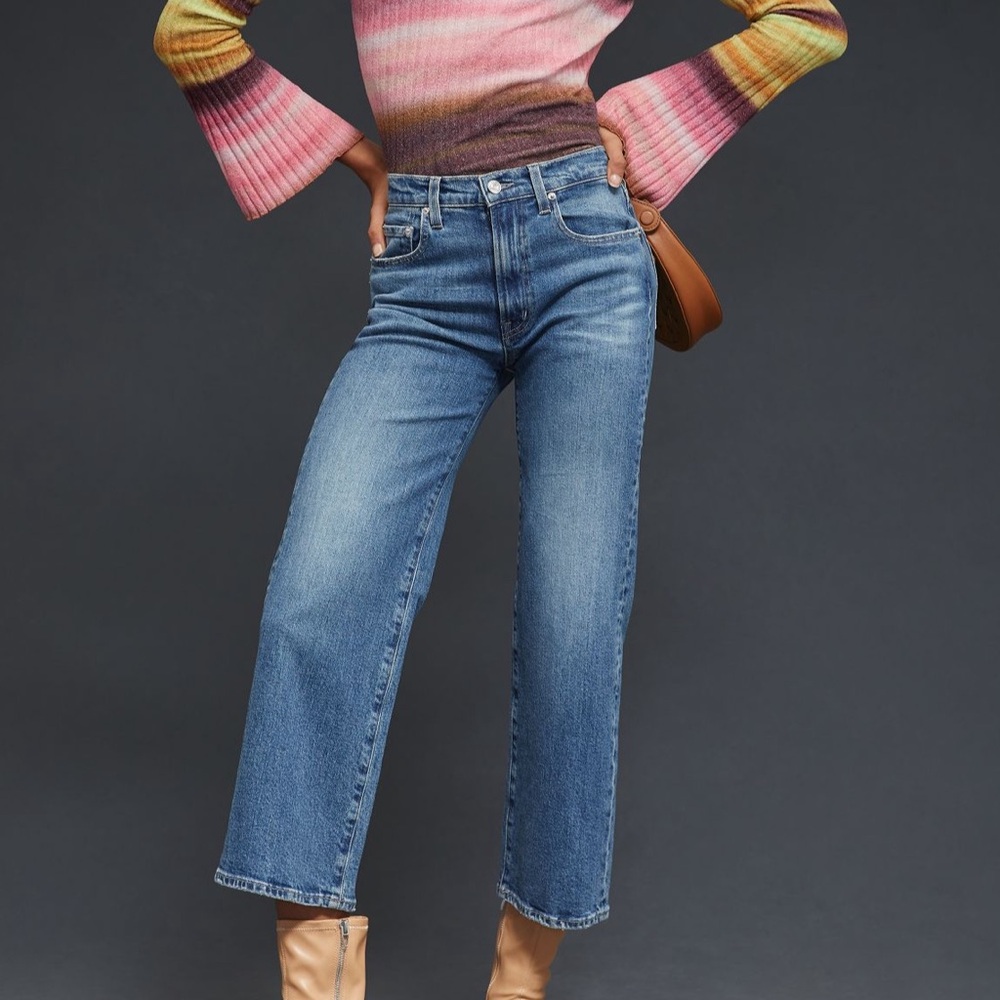 *Anthropologie Edwin Marli High Rise Crop Jeans